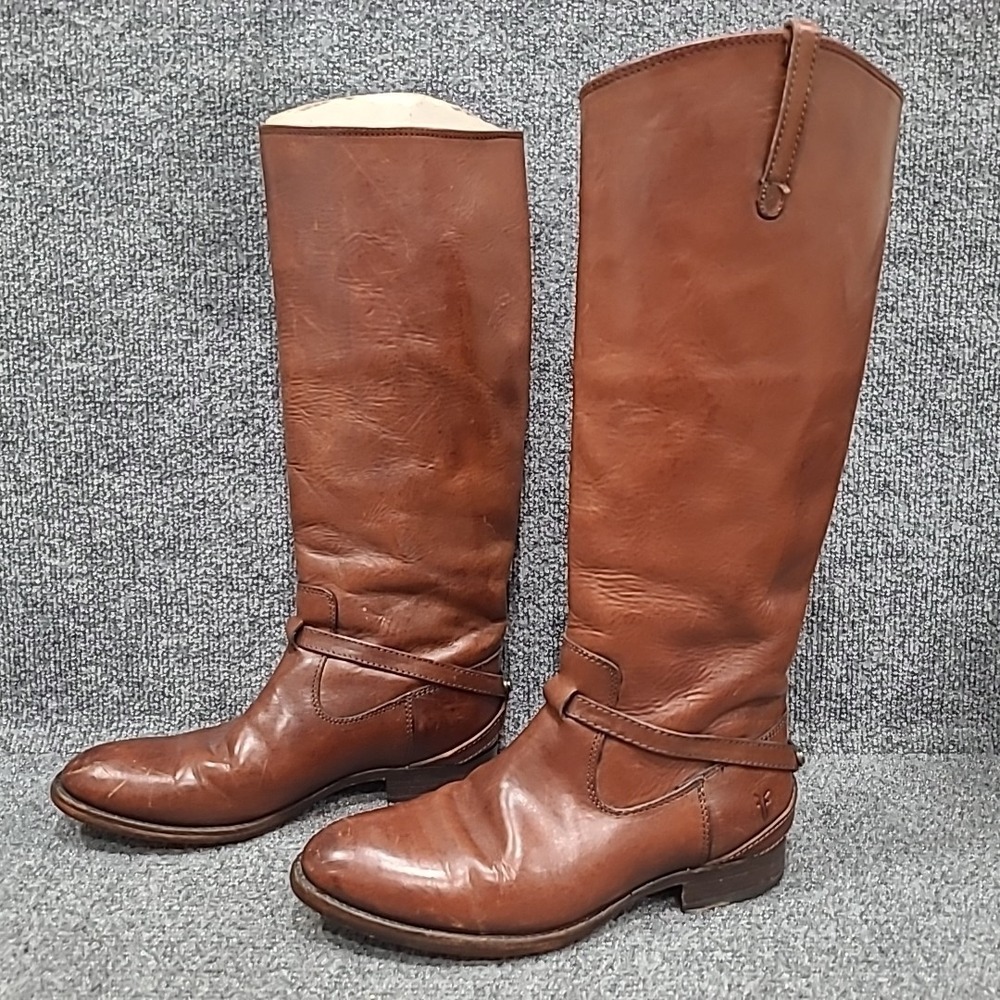 Frye 'Lindsay Plate' 76796 Women's Riding Boot- Brown- Size 7.5B‎